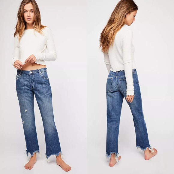 FREE PEOPLE We The Free Maggie Straight-Leg Jeans